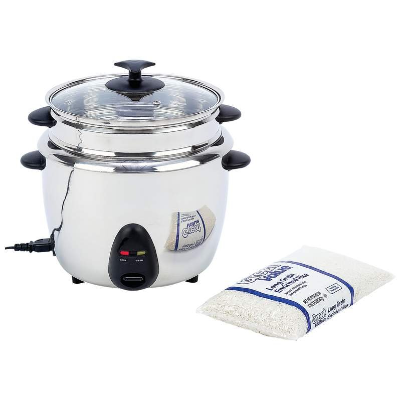 Precise Heat 1.9qt (1.8L) Stainless Steel Rice Cooker
