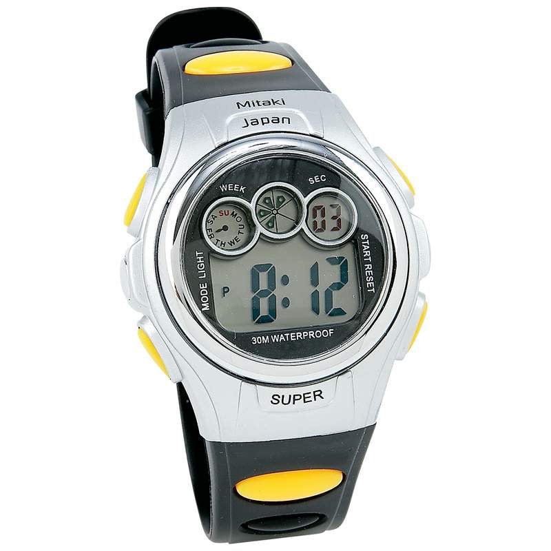 Mitaki-Japan Men's Digital Sport Watch Waterproof up to 30 Meters