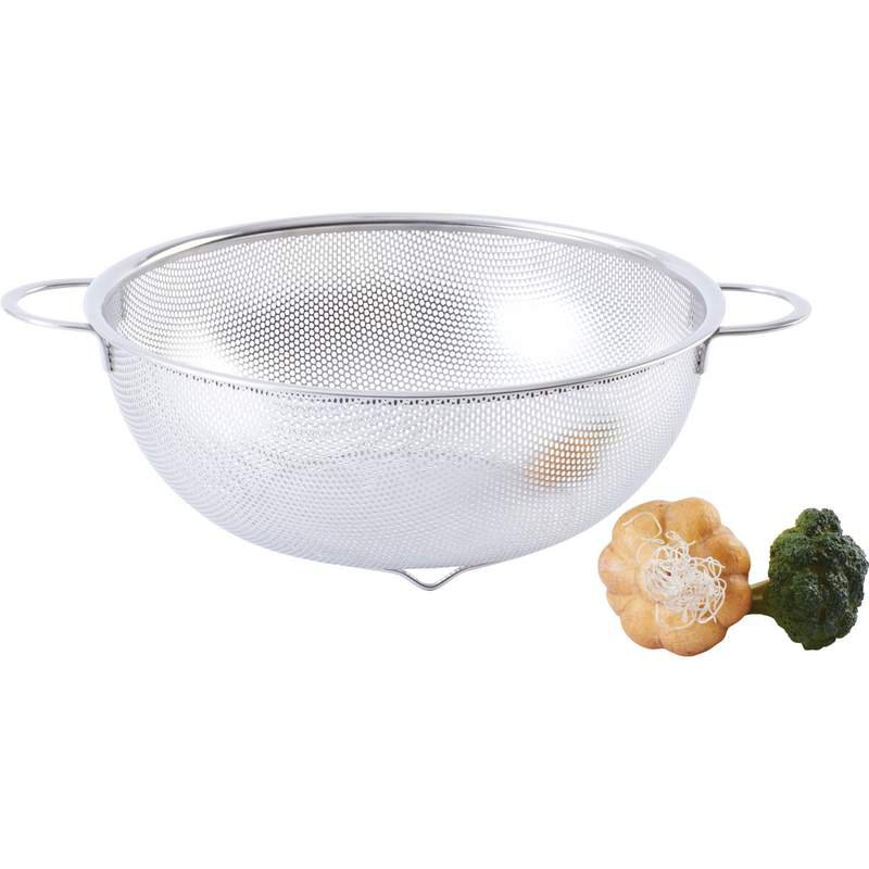 Chef's Secret Wire-Footed Base 11" Perforated Stainless Steel Colander