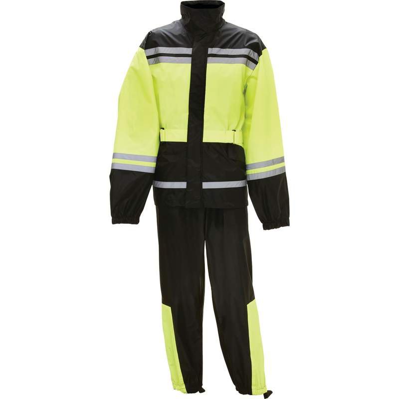 Motorcycle Waterproof Rain Suit with Reflective Trim Extra/Large New