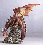 29564 Alabastrite Dragon On Rock