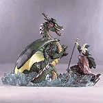 30725 Merlin And Dragon 3-D Plate