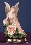 28447 Alabastrite Fairy With Pink Roses