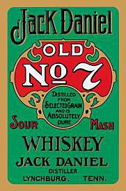 Metal Sign - Jack Daniels - Green