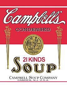 Metal Sign - Campbell's Soup Label