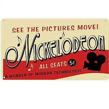 Metal Sign - Nickelodeon - See The Pictures Move