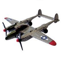 P-38 Lightning Silver 3.5" Diecast Model