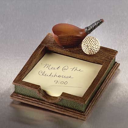 GOLF CLUB/BALL MEMO HOLDER