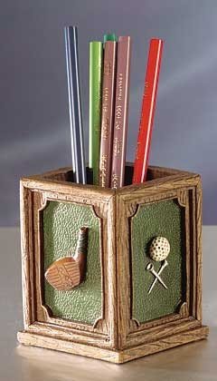 GOLF BALL/CLUB PEN HOLDER