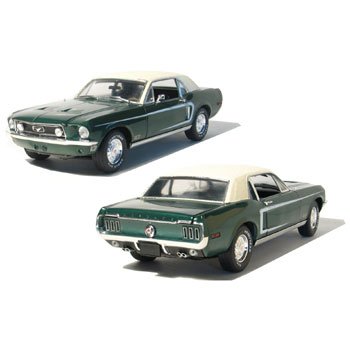 1968 Mustang GT Coupe Highland Green 1/18 Car Muscle Car Garage Series by GreenLight