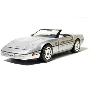 Greenlight Collectibles 1986 Silver Corvette Indy 500 1/24 Pace Car Pace Car Garage Series