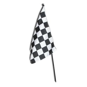 Checkered Flag 12 x 18 Stick Flag BSI Products