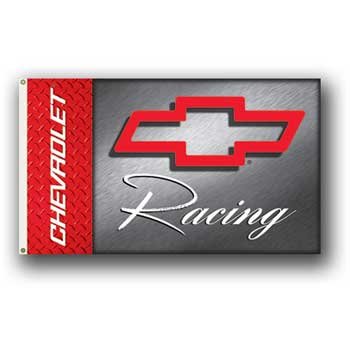 Chevy Racing Red Bowtie 3x5 Flag BSI Products