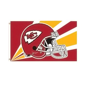 Kansas City Chiefs NFL Helmet design 3x5 flag BSI Products