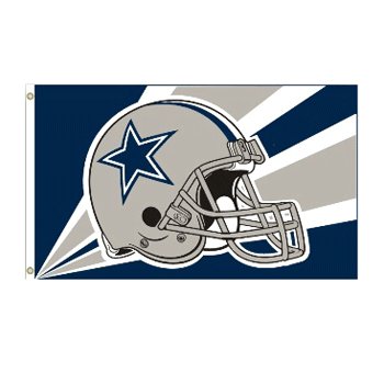 Dallas Cowboys NFL Helmet Design 3x5 Flag BSI Products -94203B