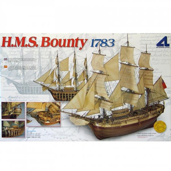 Artesania Latina Wooden Ship Model Kit HMS Bounty 1:48
