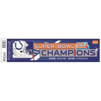 Indianapolis Colts Super Bowl Champ Bumper Strip Wincraft
