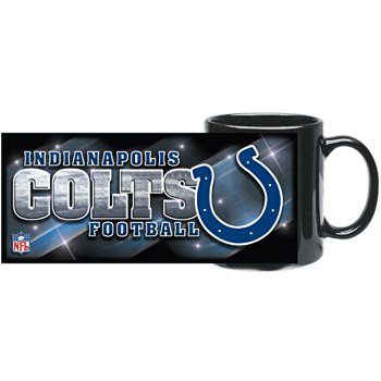 Indianapolis Colts Black Sublimated Wrap NFL Coffee Mug Hunter Manufacturing