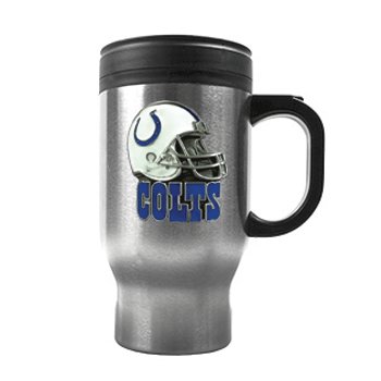 Indianapolis Colts Stainless Steel 16oz Travel Mug By Great American Products