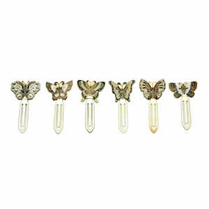 Cloisonne Bookmark, Butterfly Set 6