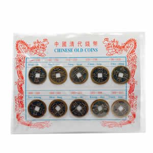 Round Chinese Ancient Coin Replica Set