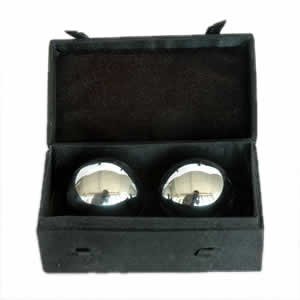 Chinese Health Balls, Chrome (40mm)