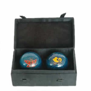 Chinese Health Balls, Cloisonne - Butterfly (44mm)