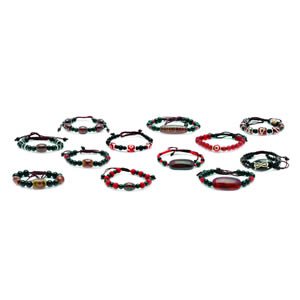 Tibetan dZi Bracelet - set of 12 (Assorted Styles)