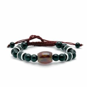 Tibetan Bracelet - dZi Beads - Style 12