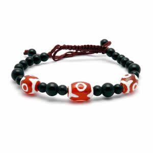 Tibetan Bracelet - dZi Beads - Style 10