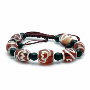 Tibetan Bracelet - dZi Beads - Style 7