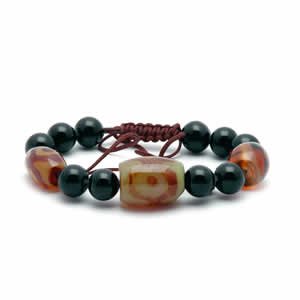 Tibetan Bracelet - dZi Beads - Style 6