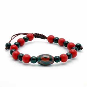 Tibetan Bracelet - dZi Beads - Style 4
