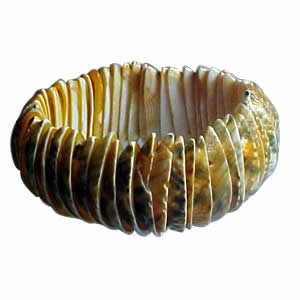Genuine Shell Bracelet Thick - Peach
