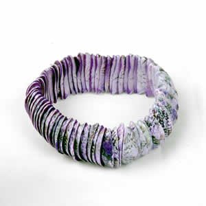 Genuine Shell Bracelet Thin - Purple