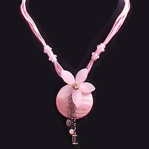 Mother of Pearl Necklace - Ocean Blossom - Pink