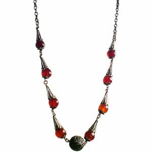 Vintage Carnelian Gemstone Necklace - Limited Edition