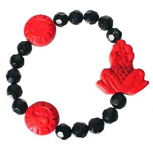Cinnabar Bracelet - Frog