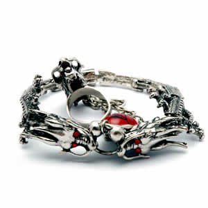 Dragon Bracelet - Bracelet with Slave Ring