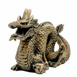 Gold Chinese Dragon - 4 inch