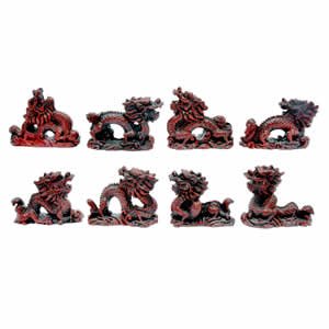 Chinese Dragons - Set of 8