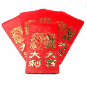 Envelopes - Lucky Red Large - 38/pack (8.5" x 4.75")
