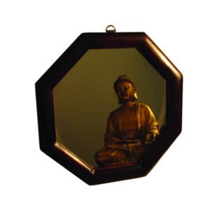 Feng Shui Bagua Mirror - Wood
