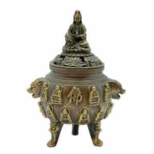 Incense Burner - Kwan Yin - Goddess of Mercy