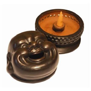 Incense Burner - Hotai Buddha - Clay
