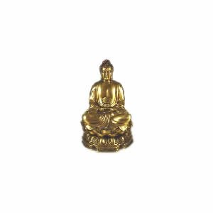 Sitting Buddha - Brass - 10 inch