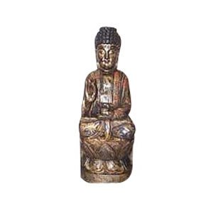 Blessing Buddha - Camphor Wood - 11.8 inch