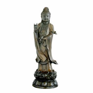 Kwan Yin Sculpture - Bronze - 36 inch