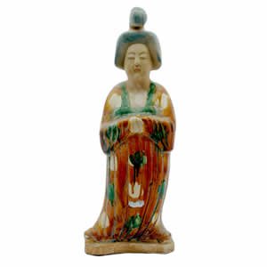 Gold Tang Lady - Porcelain - 17 inch