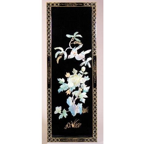 Lacquered Wood and Shell Panel - Style 1